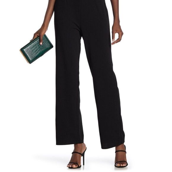 NWT ROW A Ladder Trim Black Sleeveless Jumpsuit - Picture 3 of 8